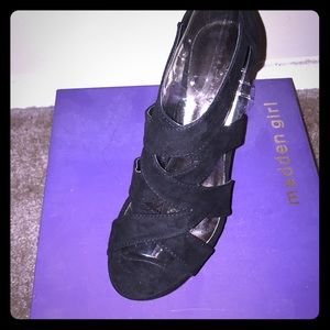 Brand new black Madden Girl wedges.